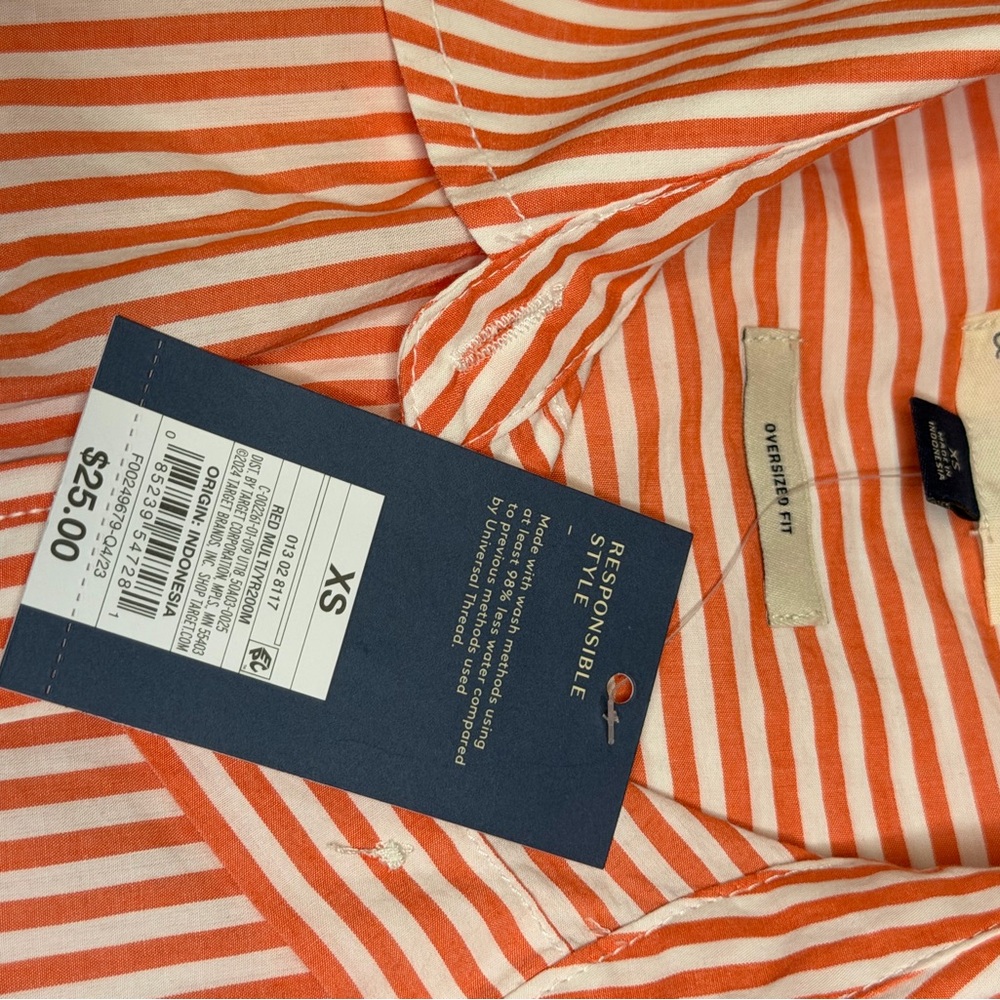 Universal Thread Striped Shirt - Picture 3 of 4